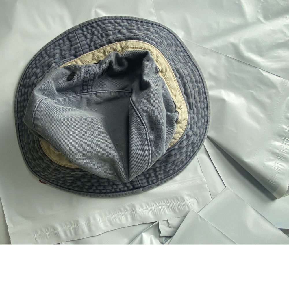 Blue Washed‎ Cotton Bucket Hat Fisherman Cap Unisex Casual Outdoor